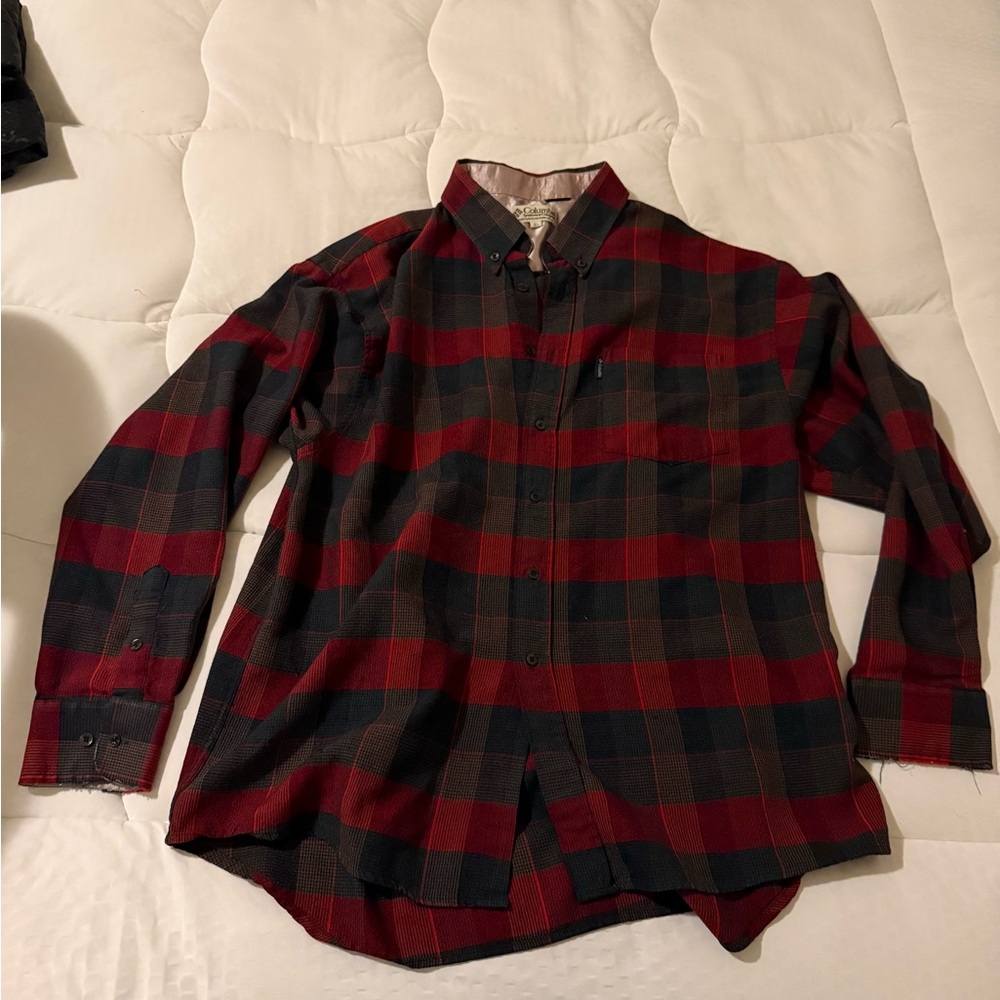 Columbia Men's Checkered Shirt Vintage